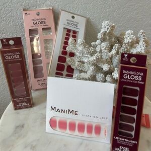 Dashing Diva Gloss Press-On Nails - Pink and Red Collection of 5 sets